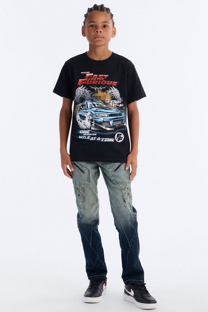 Mini The Fast And Furious One Quarter Mile Short Sleeve Tee - Black