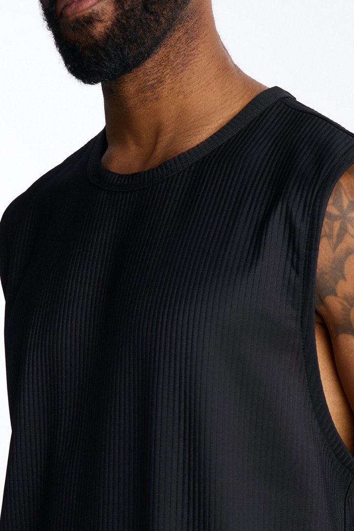 Show Up Muscle Tank - Black