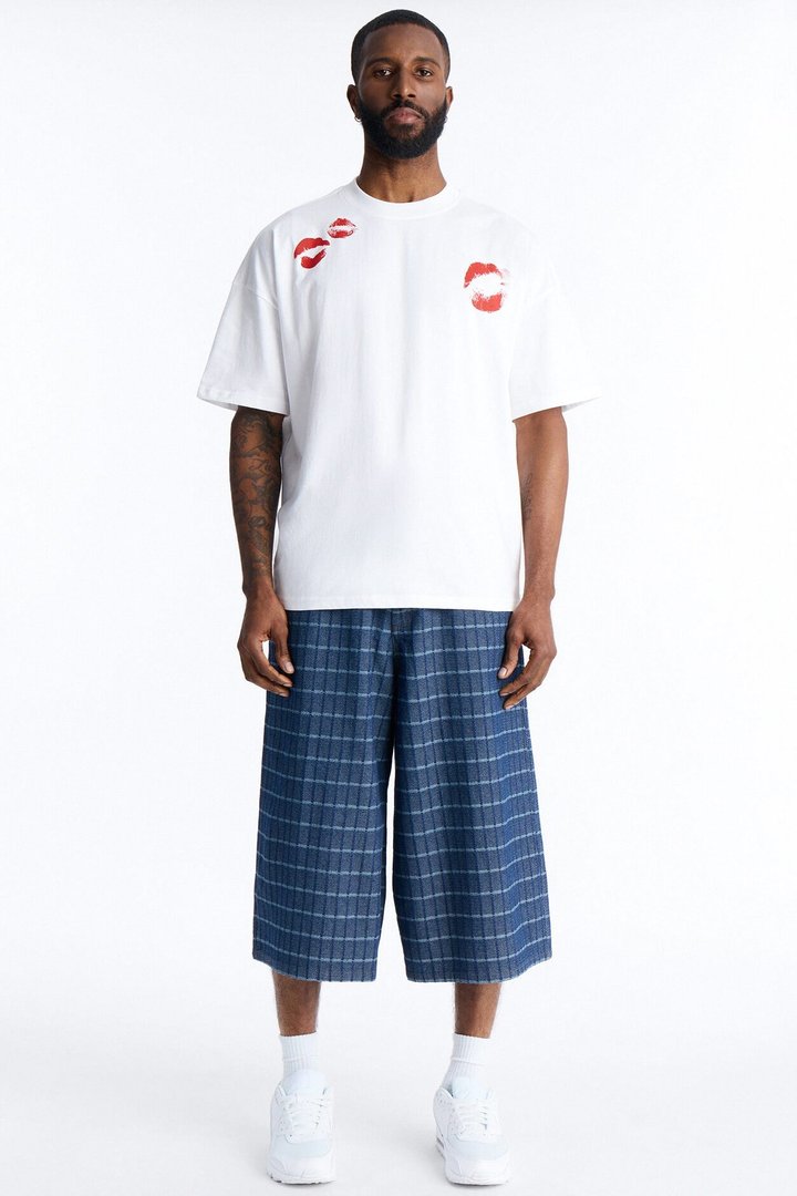 Lucky Night Boxy Short Sleeve Tee - White
