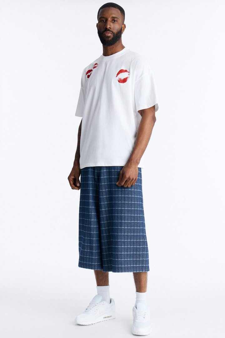 Super Baggy Gridlock Denim Short - Dark Wash