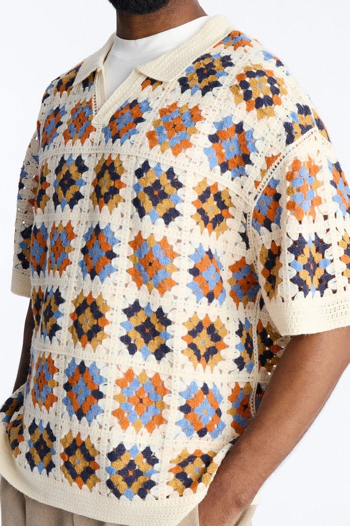 Florian Short Sleeve Johnny Polo - Cream