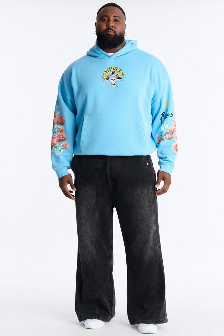 No Rules No Limits Hoodie - Blue