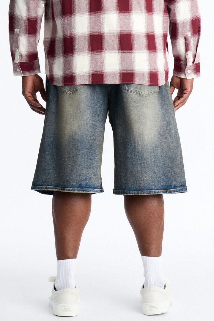 Baggy Vintage Royalty Denim Short - Vintage Wash