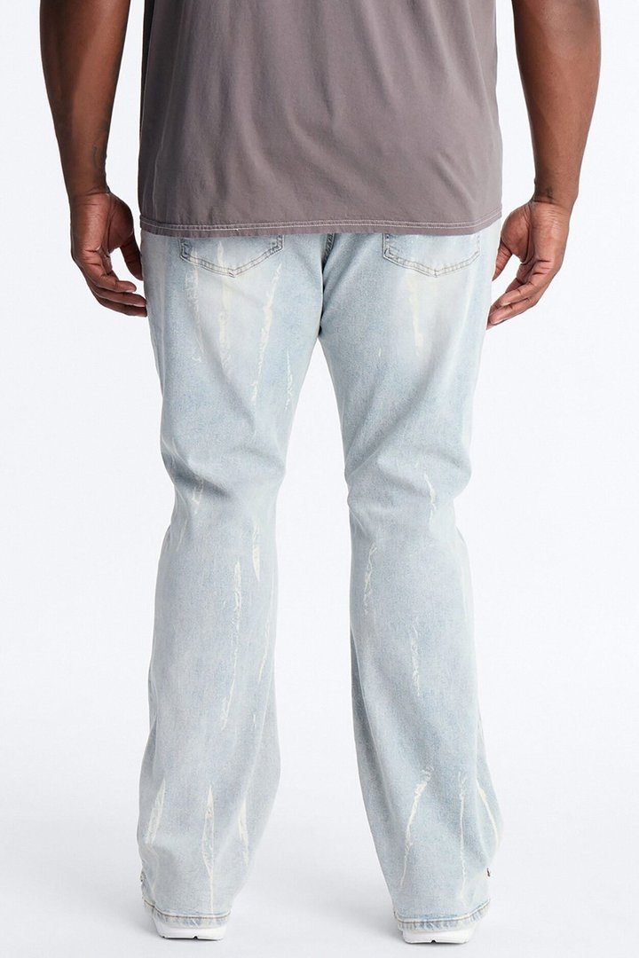 Everyday Street Stacked Skinny Flare Jean - Light Wash