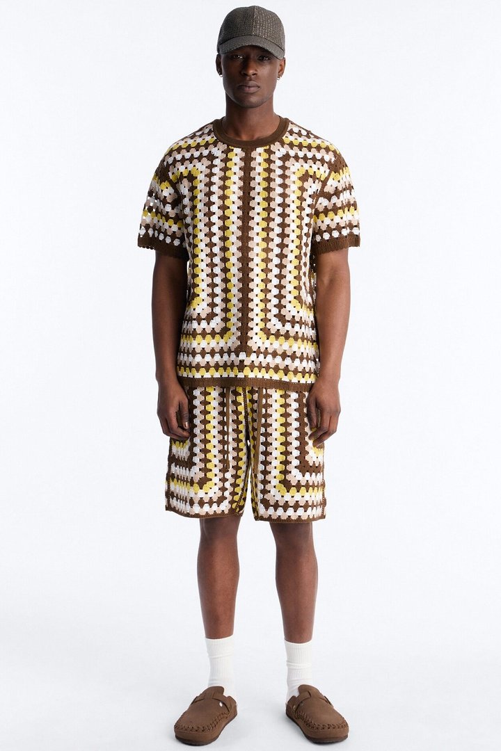 Relaxed Menorca Crochet Short - Multi Color