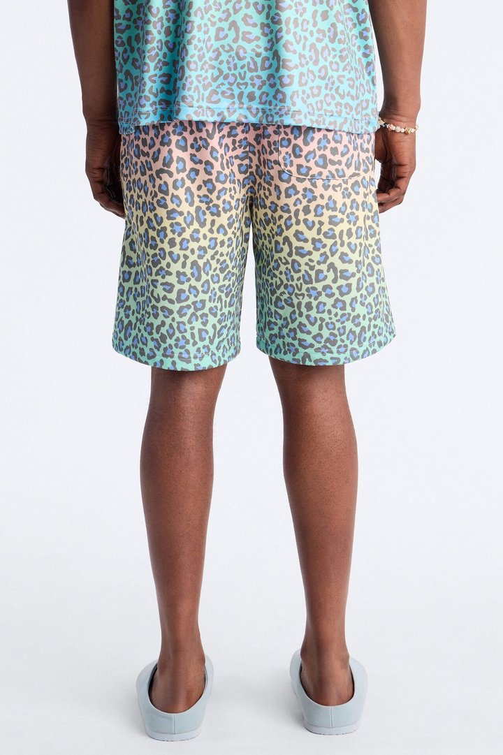 Electric Rave Leopard Relaxed Short - Multi Color