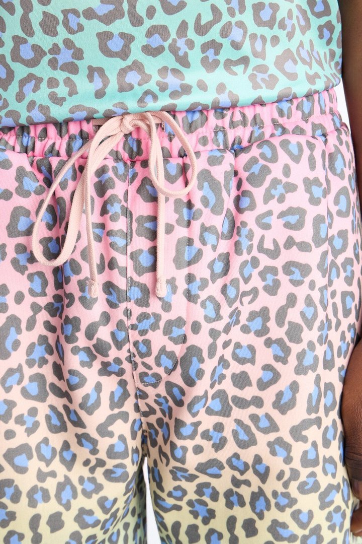 Electric Rave Leopard Relaxed Short - Multi Color
