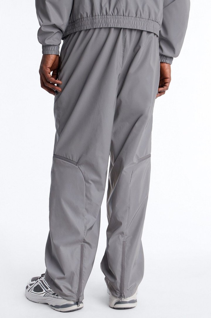 Baggy Reflective Zip Pant - Silver