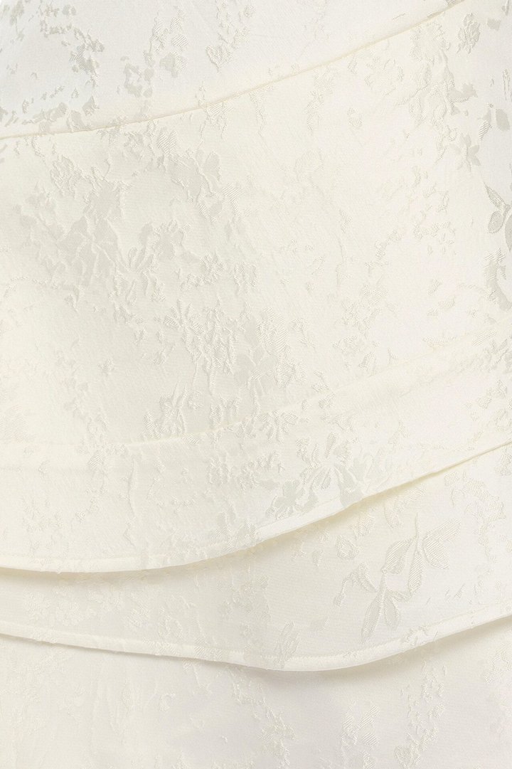 Penelope Jacquard Mini Dress - Off White