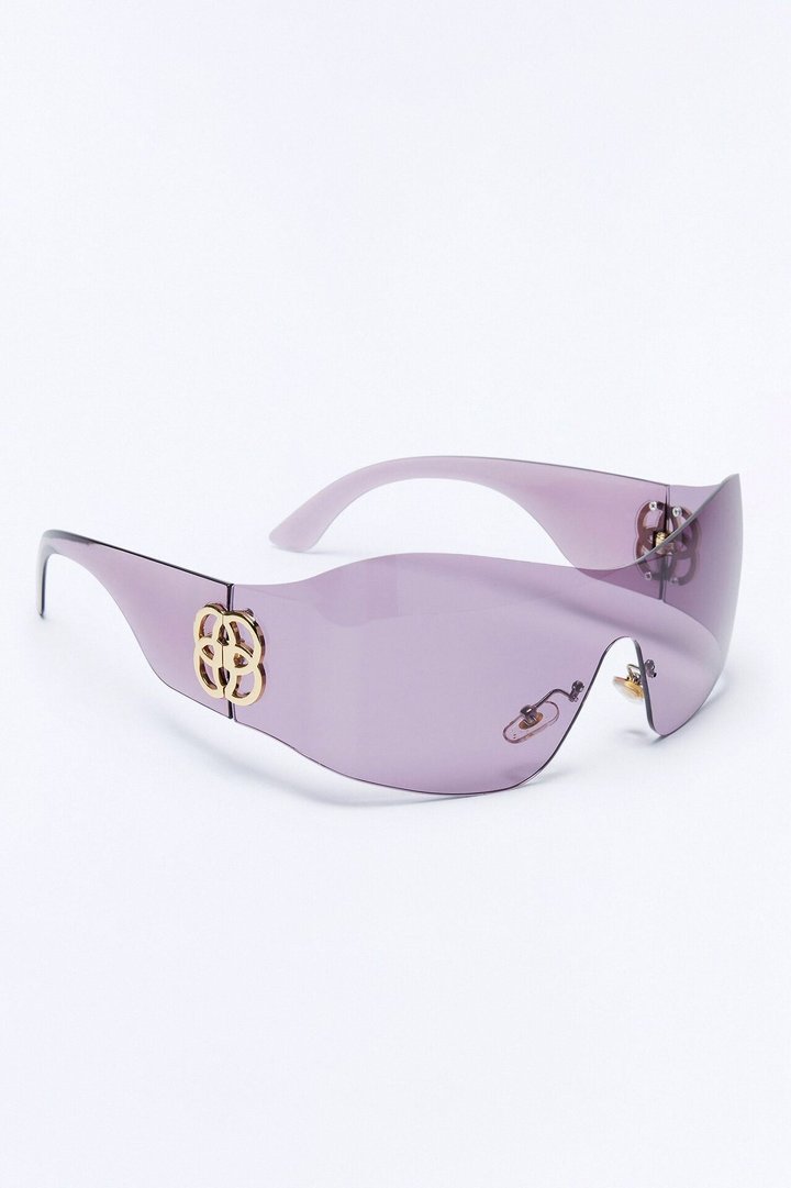 Hot Shot Shield Sunglasses - Purple