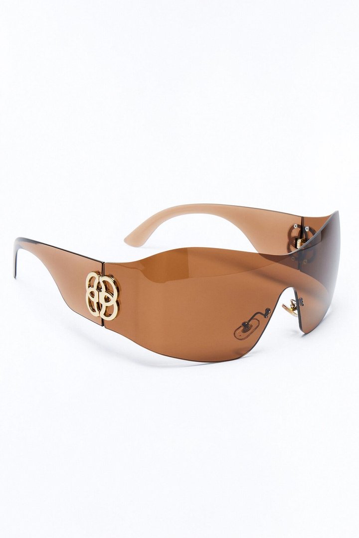 Hot Shot Shield Sunglasses - Brown