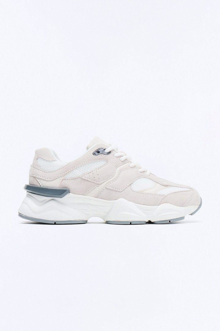 Hayden Lace Up Sneakers - White/combo