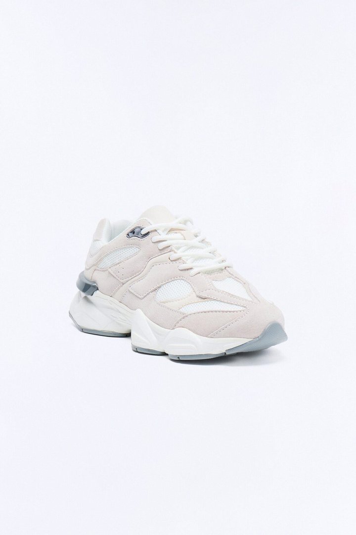Hayden Lace Up Sneakers - White/combo
