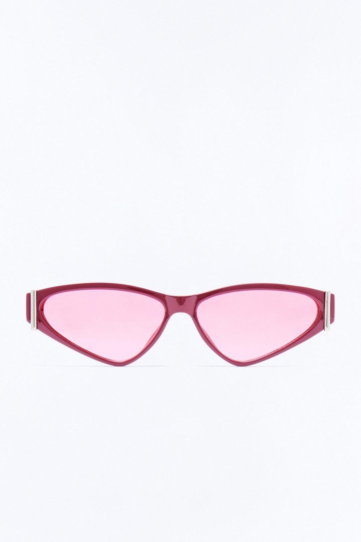 Sherly Temple Cat Eye Sunglasses - Red/combo