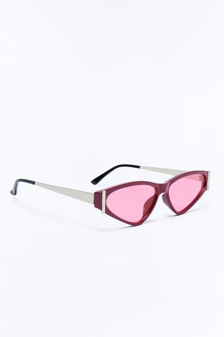 Sherly Temple Cat Eye Sunglasses - Red/combo