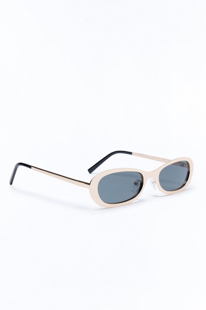Metal Chic Square Sunglasses - Gold