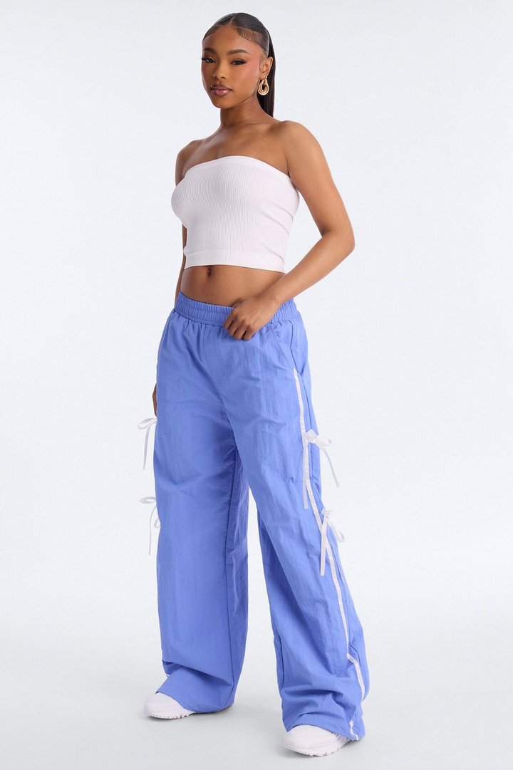 Cindy Windbreaker Track Pant - Periwinkle