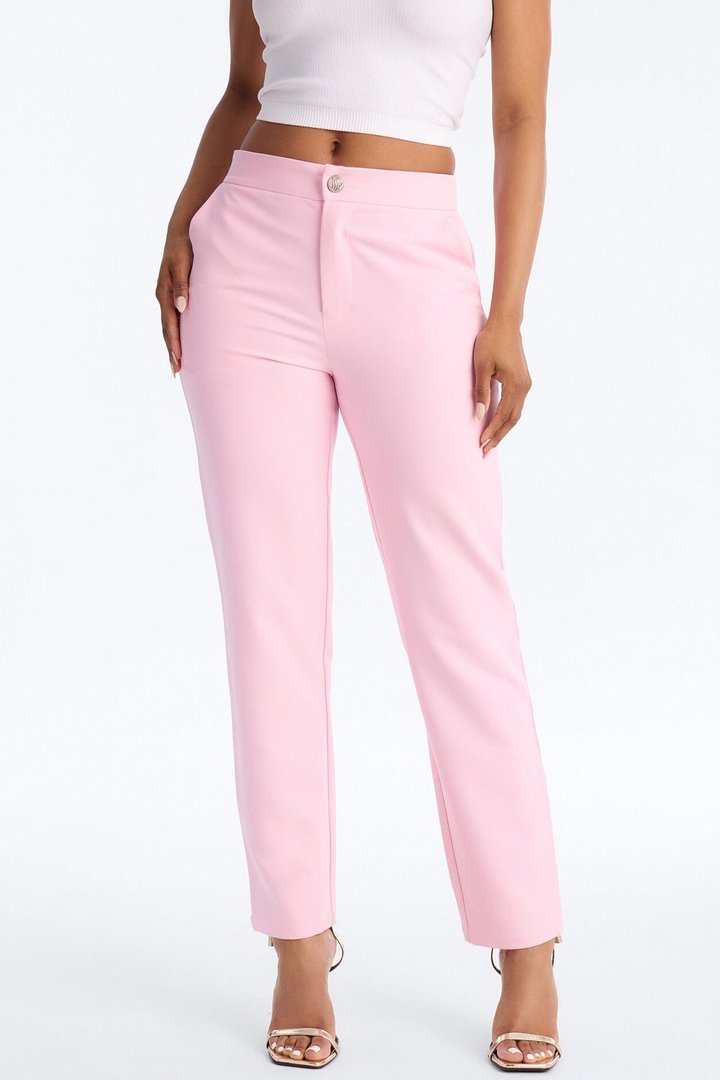 Mielle Skinny Trouser Pant - Light Pink