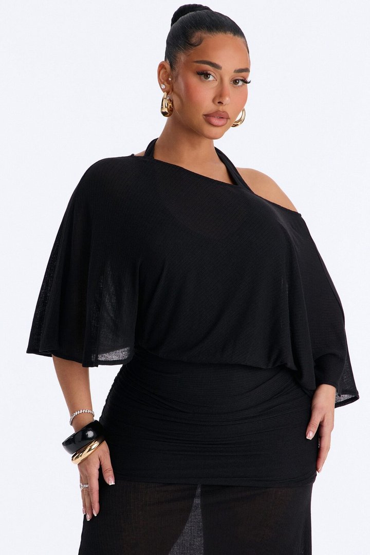 Softly Stunning Maxi Dress - Black