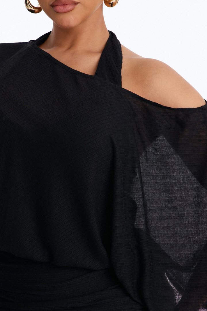 Softly Stunning Maxi Dress - Black