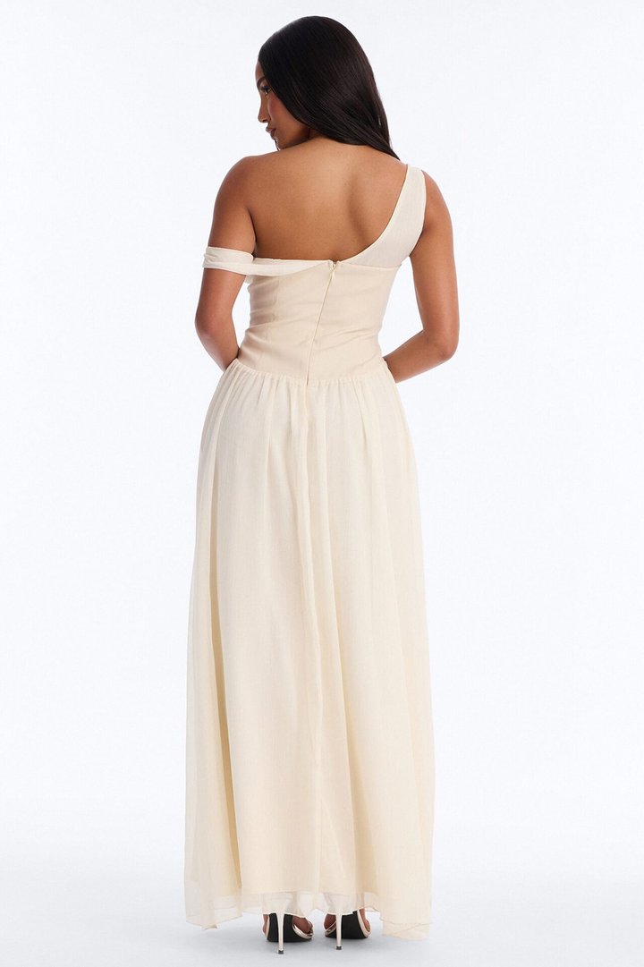 Kaia Drop Waist Gown - Cream