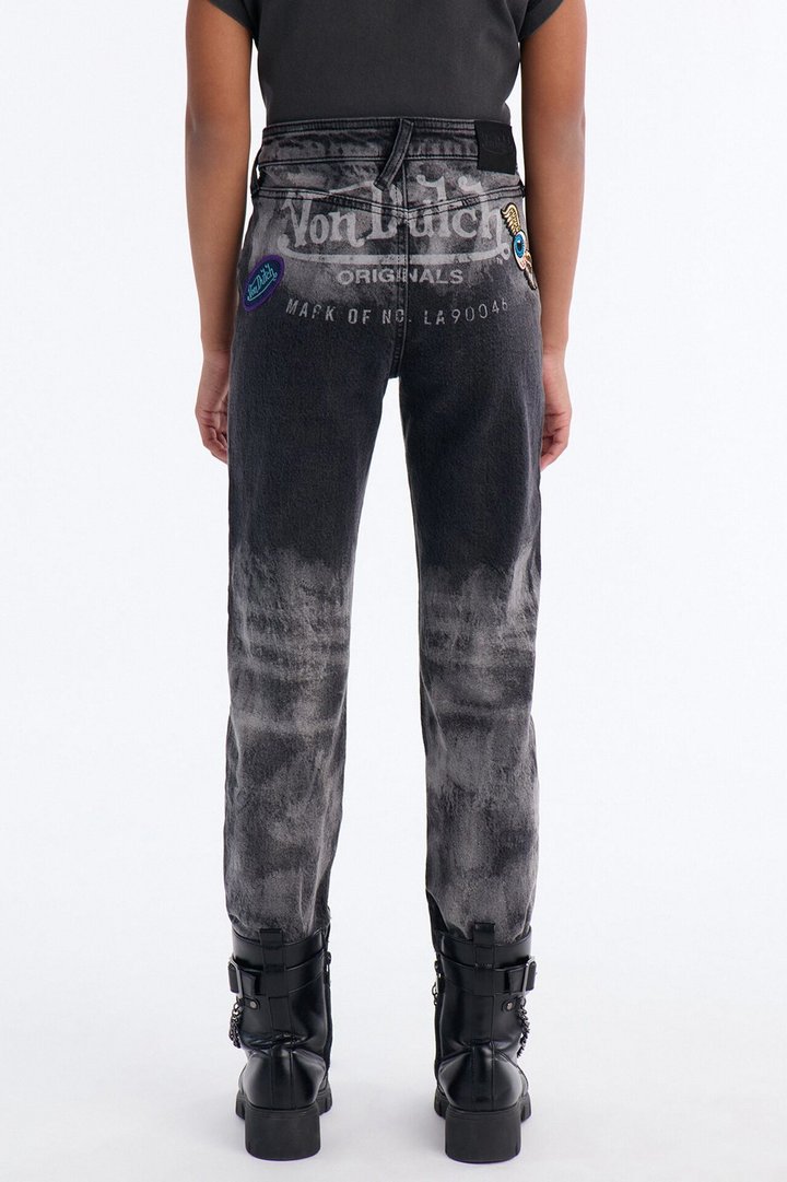 Mini Von Dutch Low Rise Washed Skinny Jeans - Black Wash