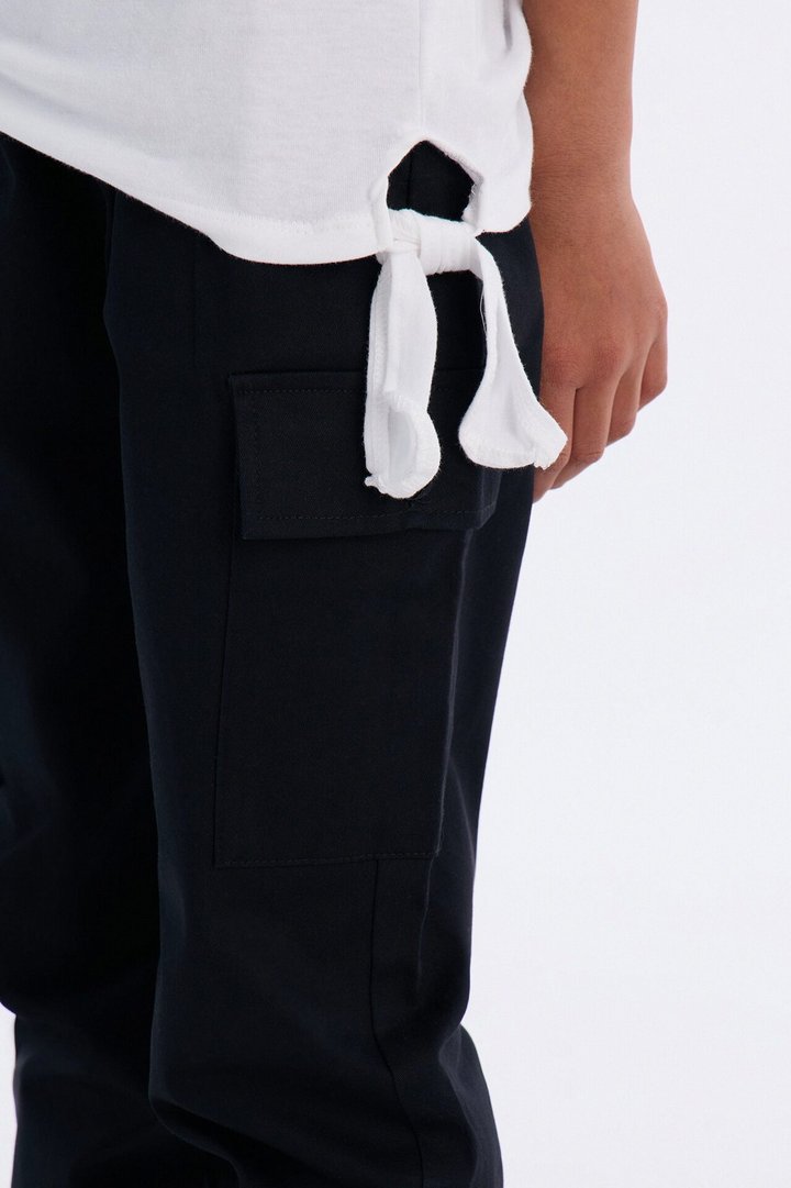 Mini Fierce For Life Pant Set - White/Black