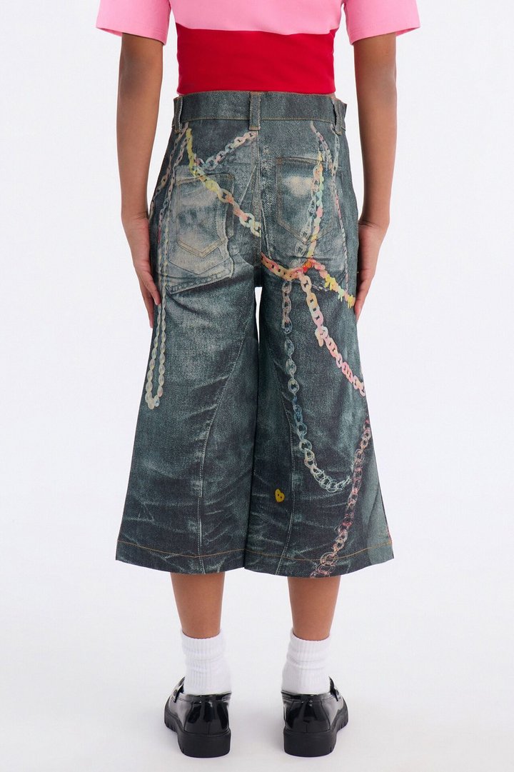 Mini Something New Jorts - Dark Wash