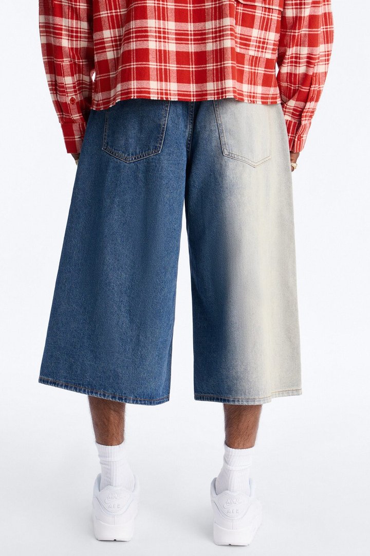 Super Baggy Spitline Denim Short - Vintage Blue Wash