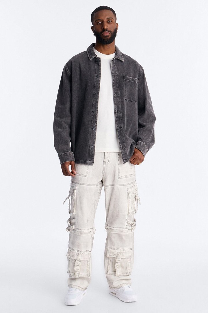 Morph City Switch Cargo Jean - Light Grey