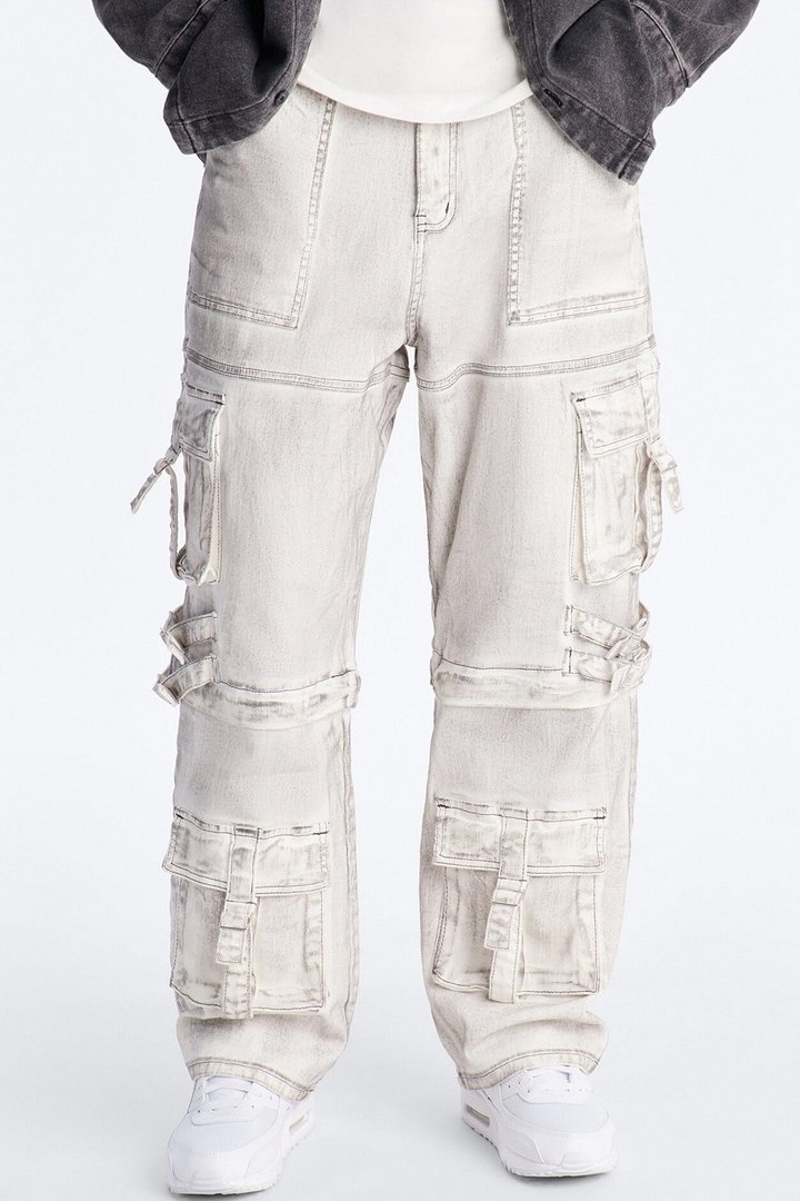 Morph City Switch Cargo Jean - Light Grey