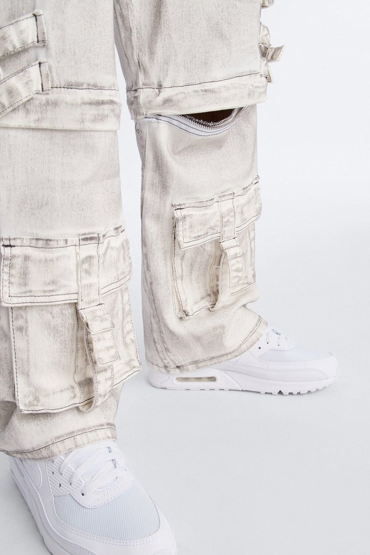 Morph City Switch Cargo Jean - Light Grey