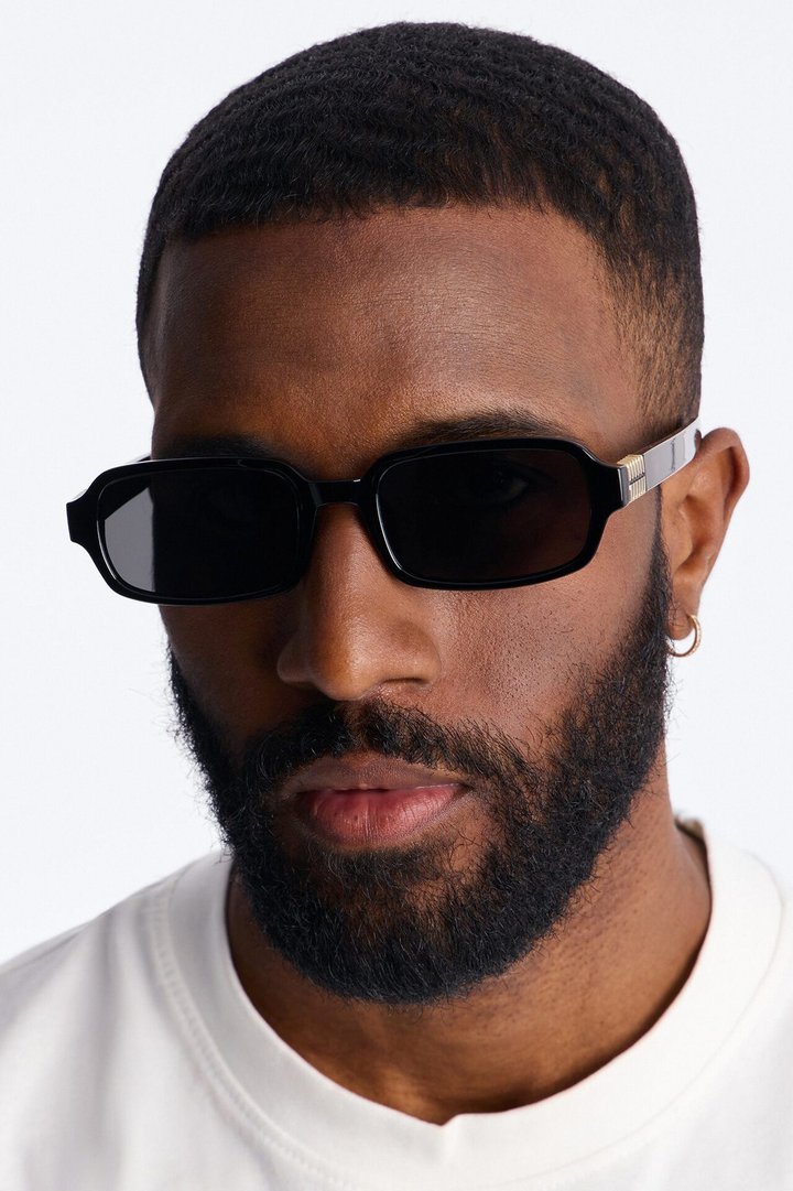 Barcode Streamline Sunglasses - Black