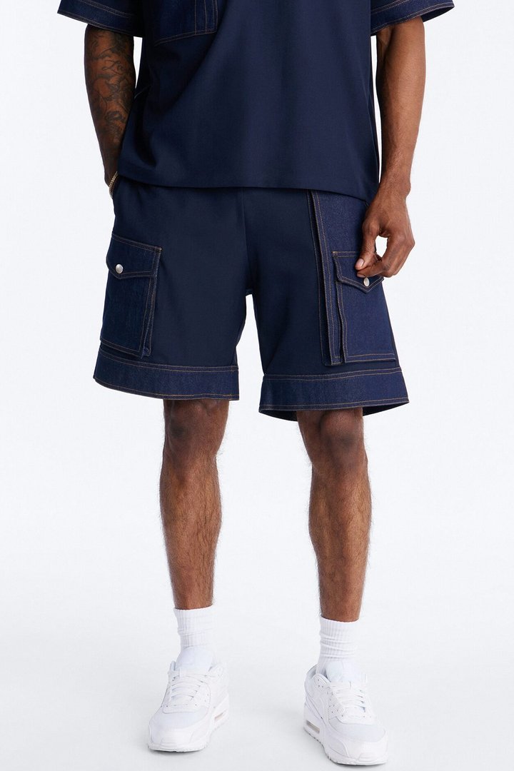 Relaxed Blueprint Cargo Short - Indigo