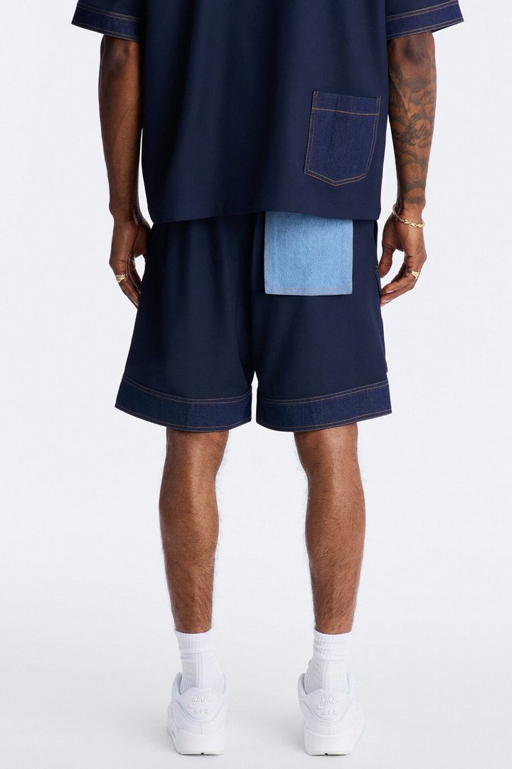 Relaxed Blueprint Cargo Short - Indigo