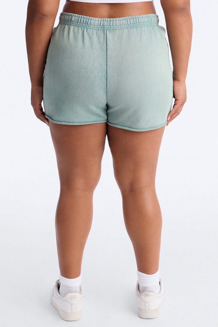 Maya Washed Micro Sweatshorts - Sage
