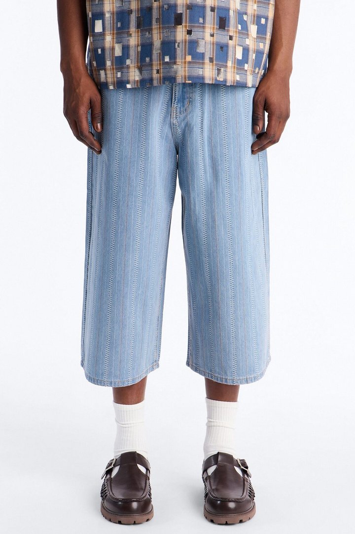 Super Baggy Outfield Denim Short - Light Blue Wash