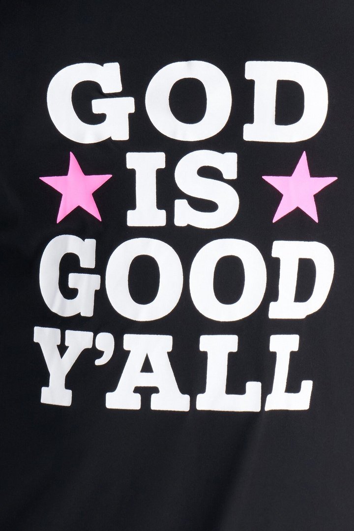 God Is Good PJ Sleep Dress - Black/combo