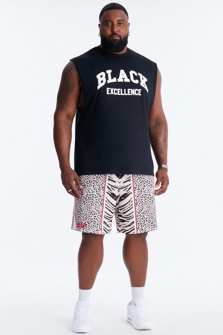 Black Excellence Muscle Tee - Black