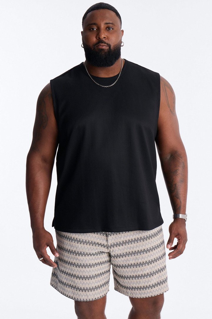Show Up Muscle Tank - Black