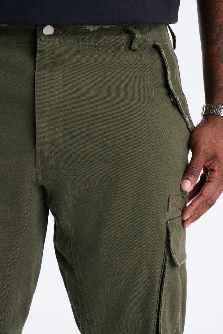 Straight Carter Point Utility Pant - Olive