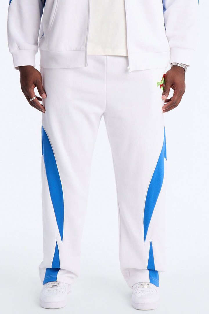 Space Jam Toon Squad Paneled Straight Sweat Pants - White