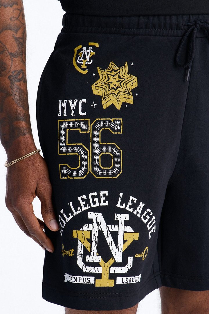 NYC College League Sweatshorts - Black