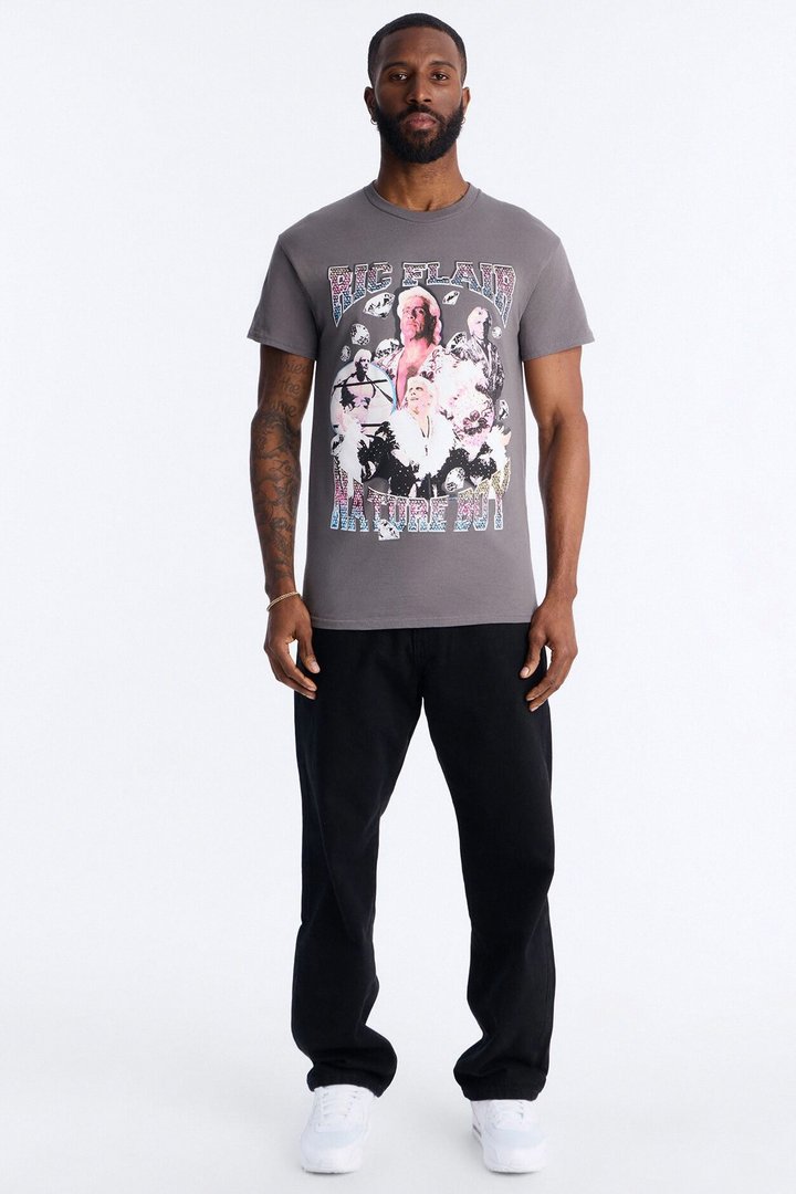 The Nature Boy Ric Flair Short Sleeve Tee - Charcoal