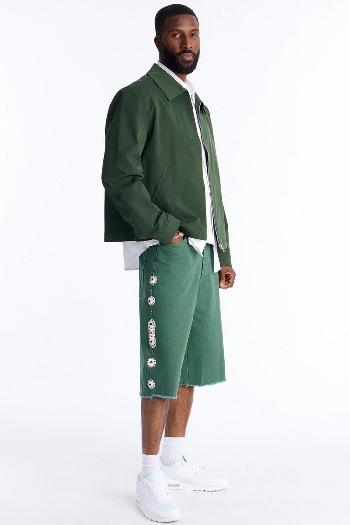 Aspiring Artist Embellished Short - Olive