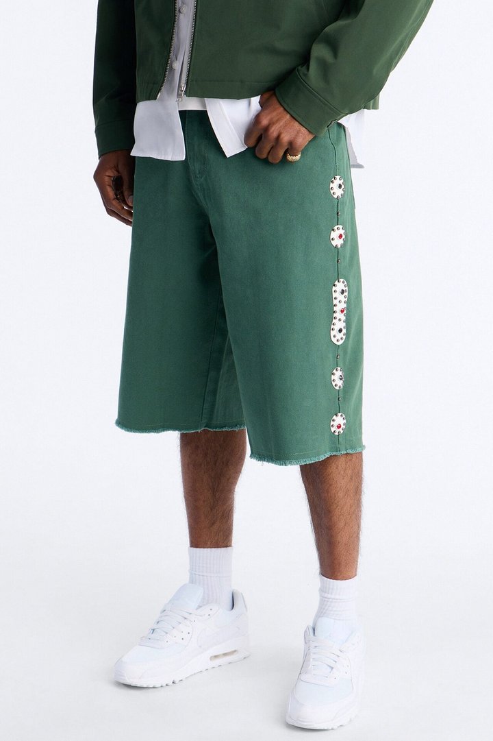 Aspiring Artist Embellished Short - Olive