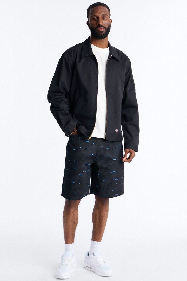 Relaxed Faded Moments Distressed Short - Bleach Blue Wash
