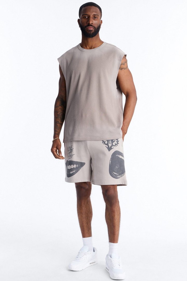 Love Lost Sweatshorts - Grey