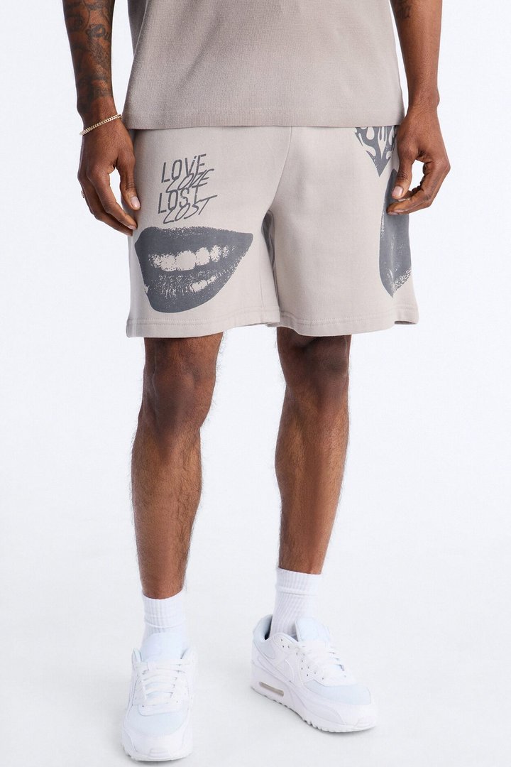 Love Lost Sweatshorts - Grey