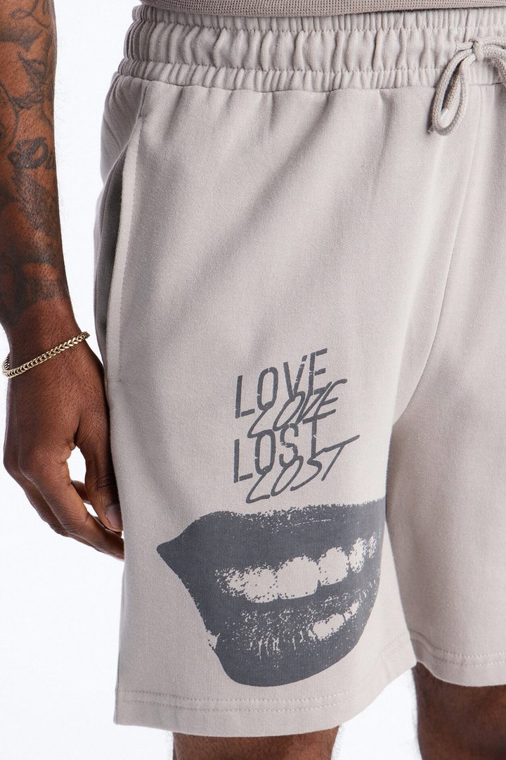 Love Lost Sweatshorts - Grey